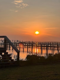 Sunset walk right near the house