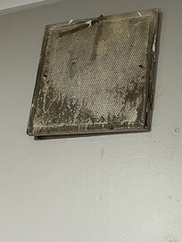 A wall unit- filter? Whatever it is, it’s dirty!