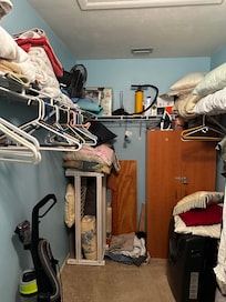 Closet contents when we arrived