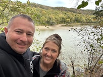 Took us about 10 min to hike through the woods to this lake point overlook