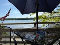 Morning coffee on the deck.