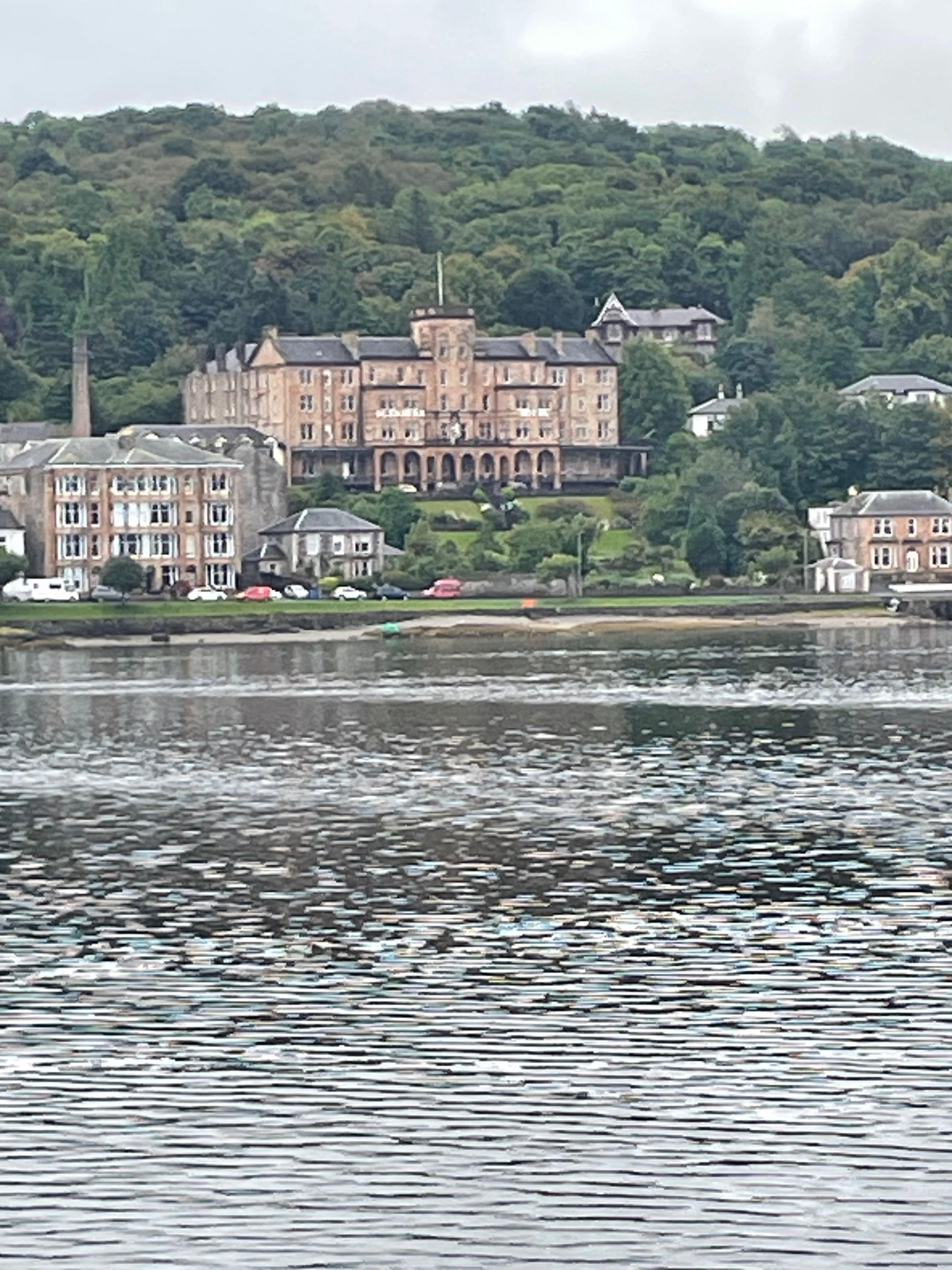 Looking back at the Glenburn as leaving on the ferry