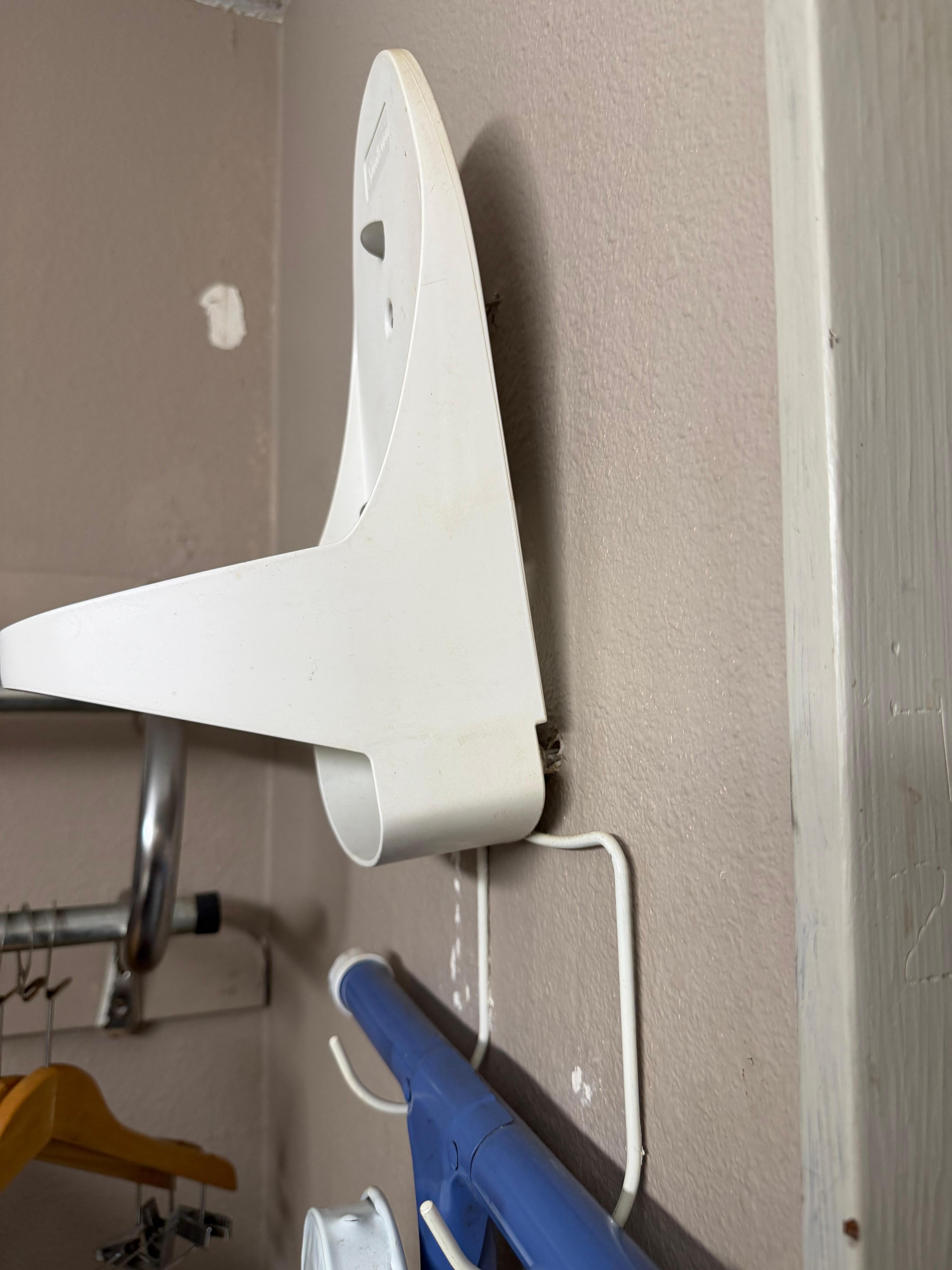 Yellow cigarette stained walls 