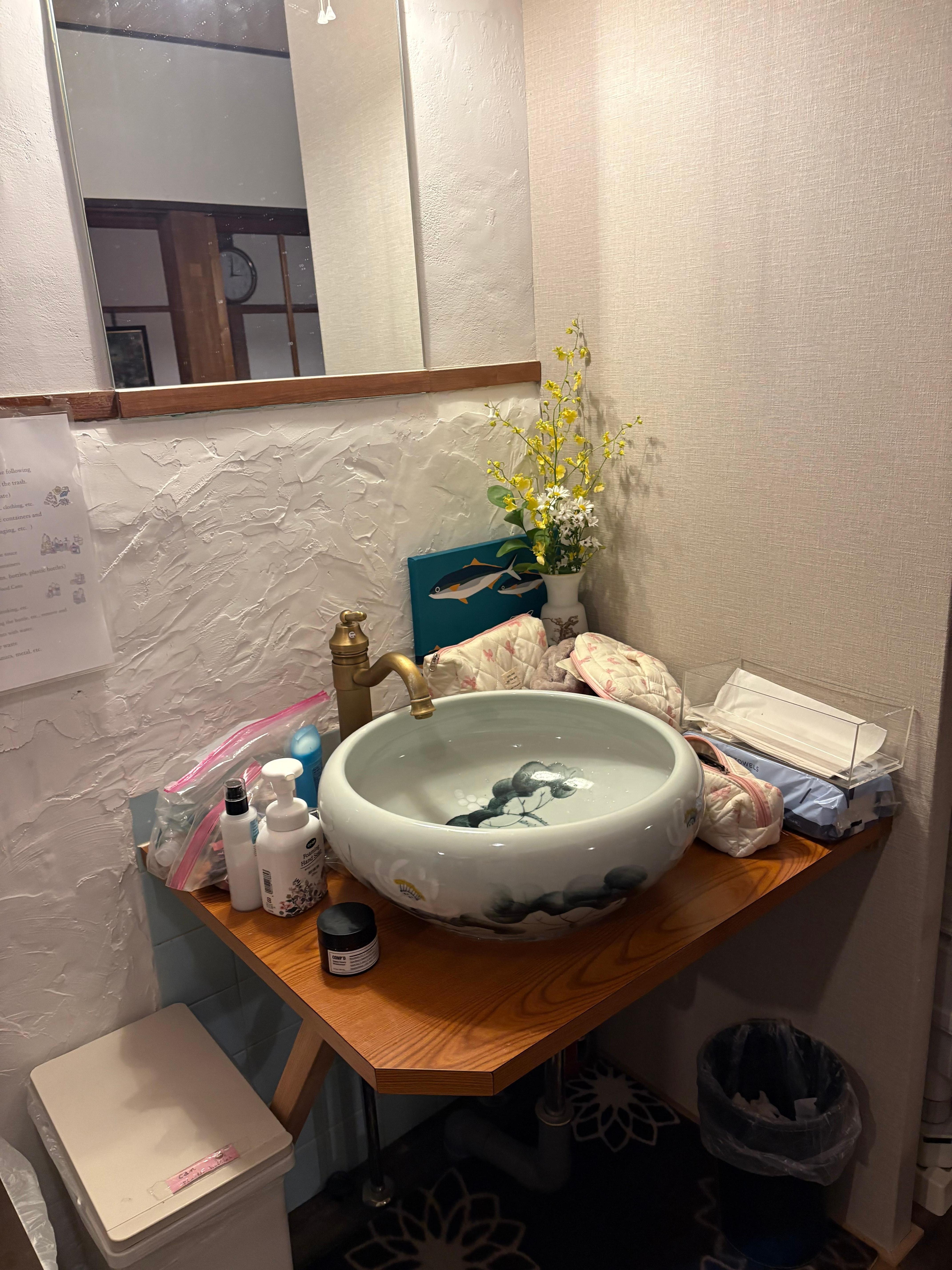 Sink next to kitchen 