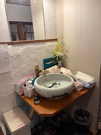 Sink next to kitchen