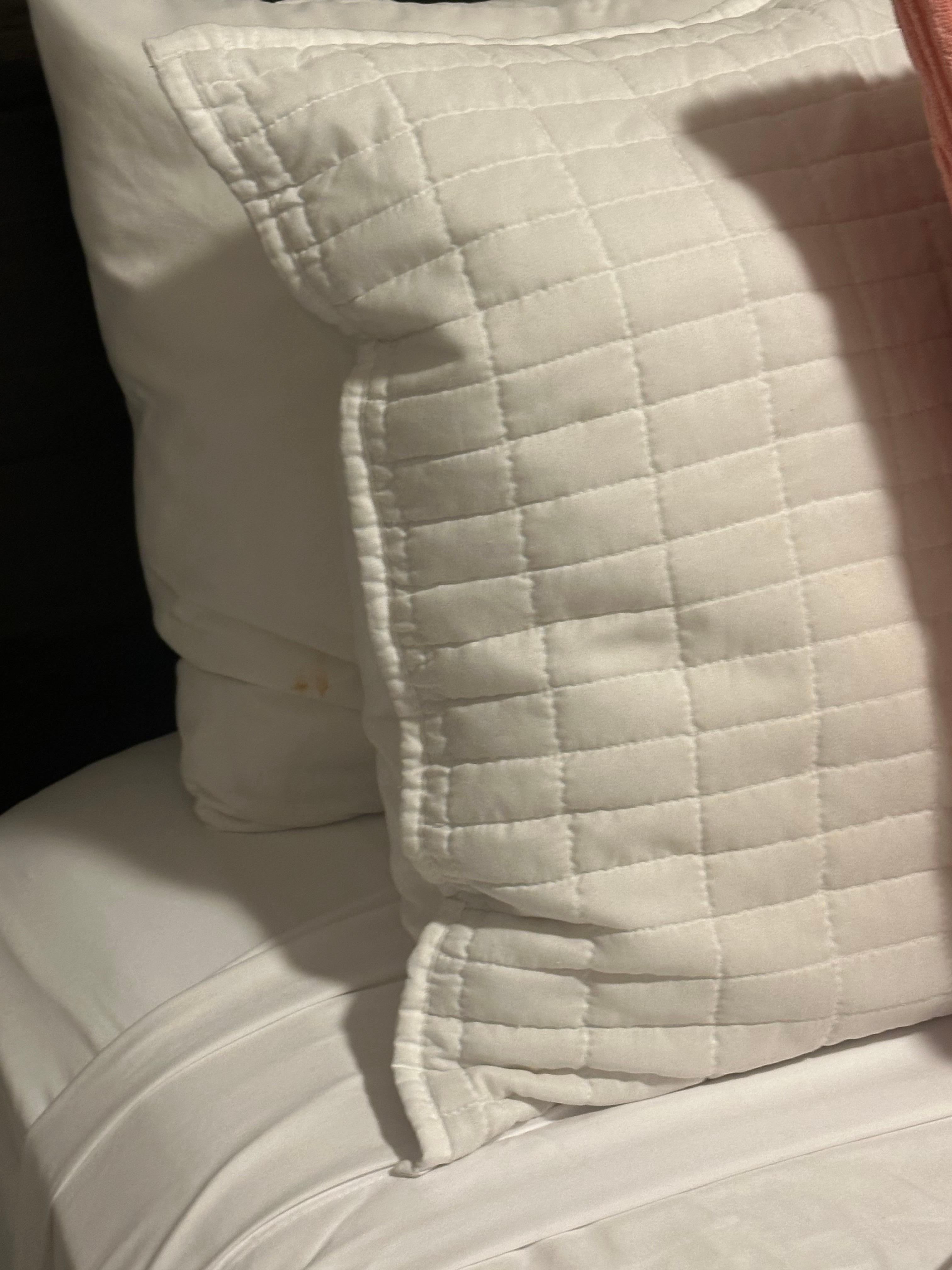 stained pillows