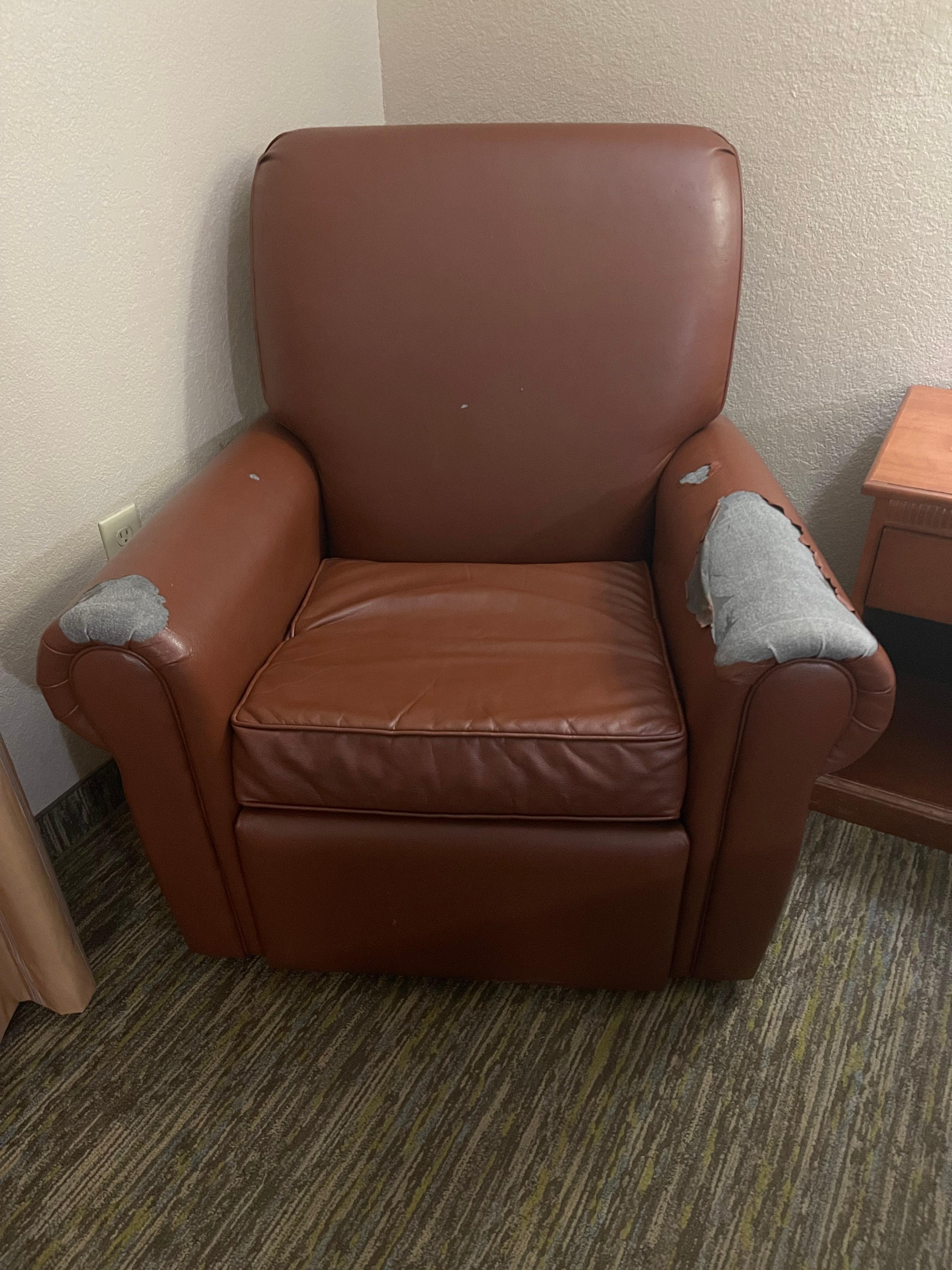 This is the chair that was in my hotel room.
