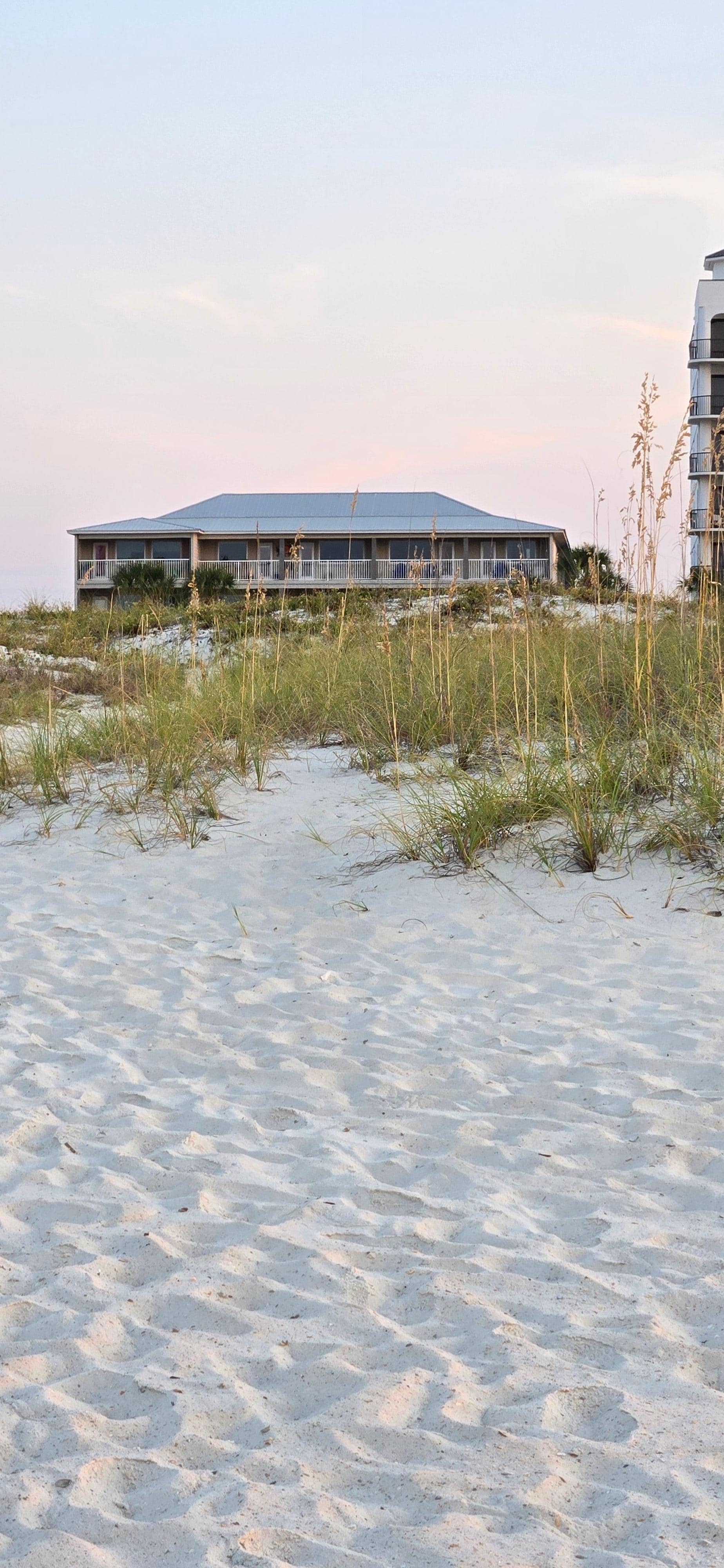 View of condo from the beach. 