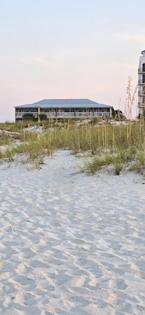 View of condo from the beach.