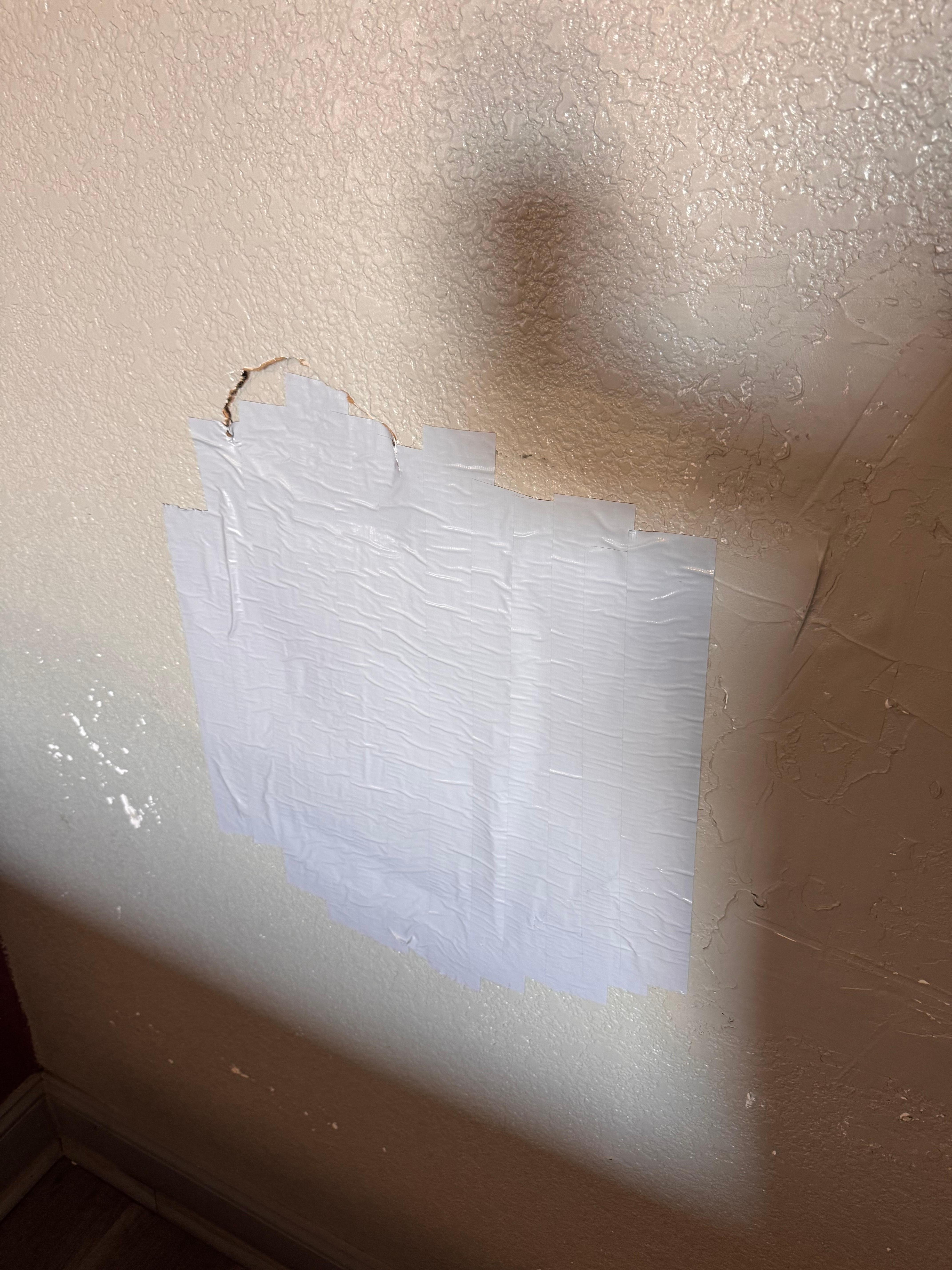 Duct tape over holes in the walls…there was more I just didn’t take more pictures 