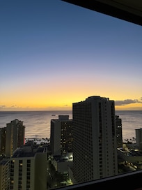 Sunset view from the balcony