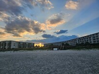 Sunset view from beach.
