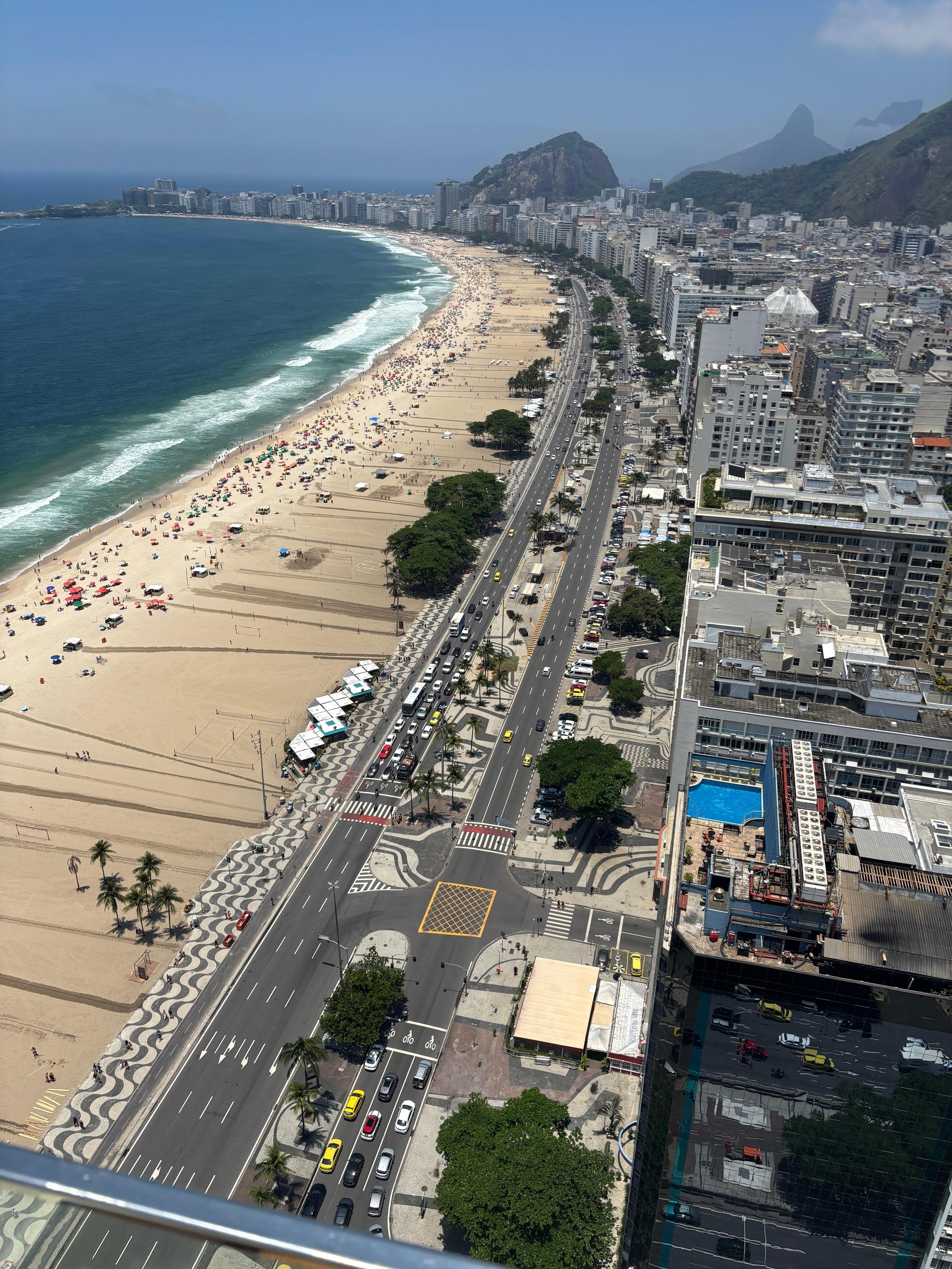 Foto taken from the top floor pool area.