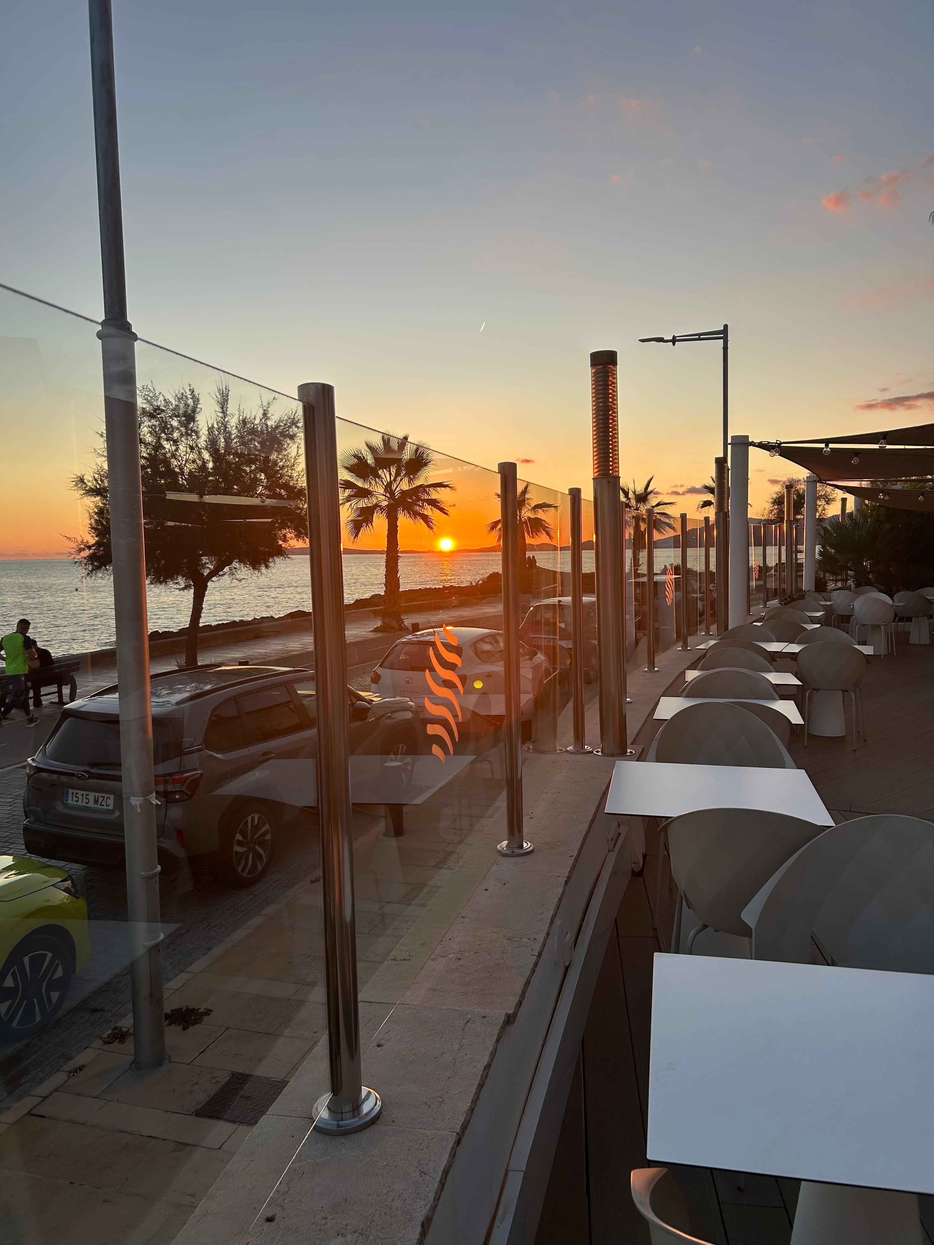 Sunset from the terrace 