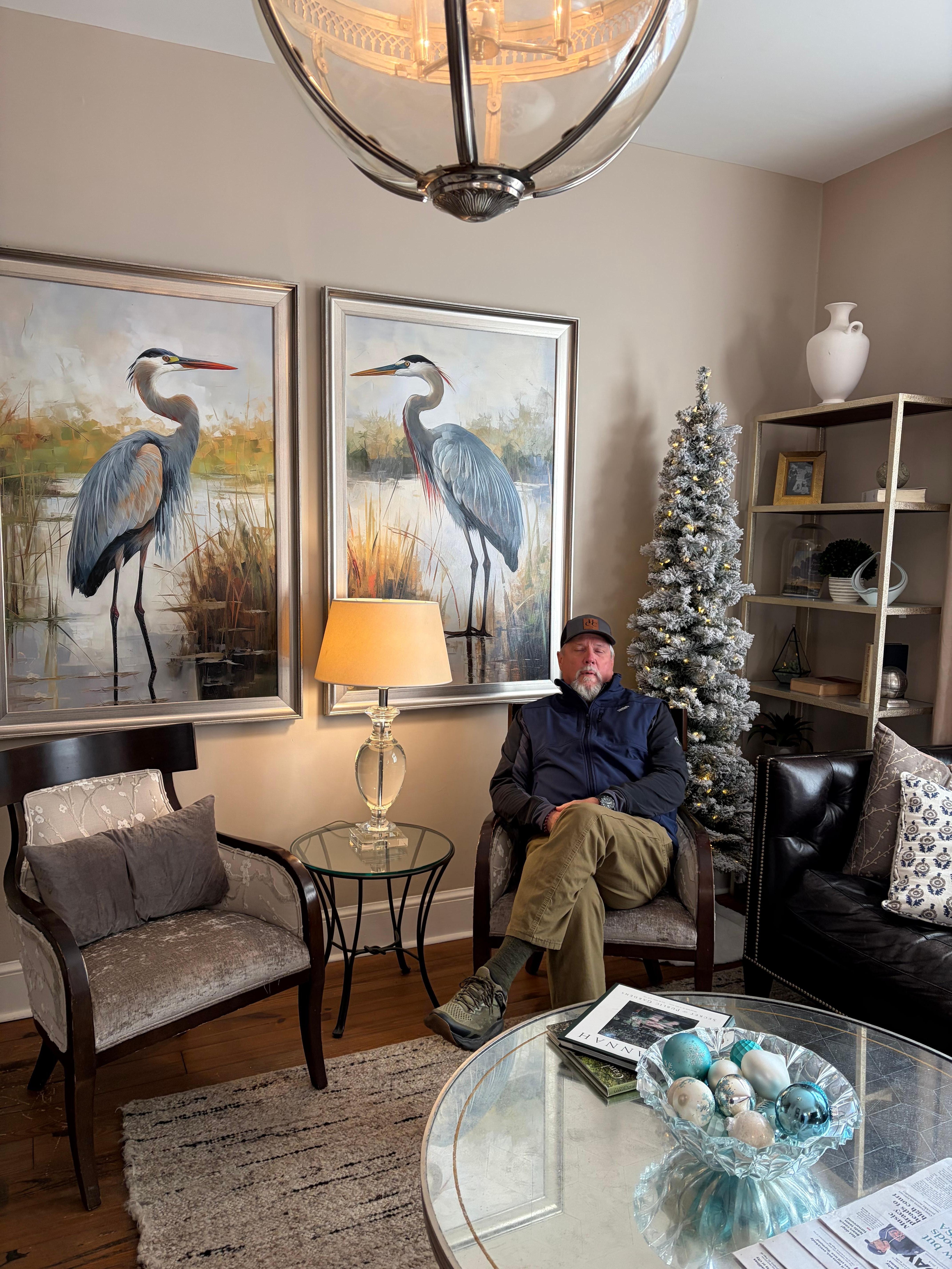 The living room in the Carriage House