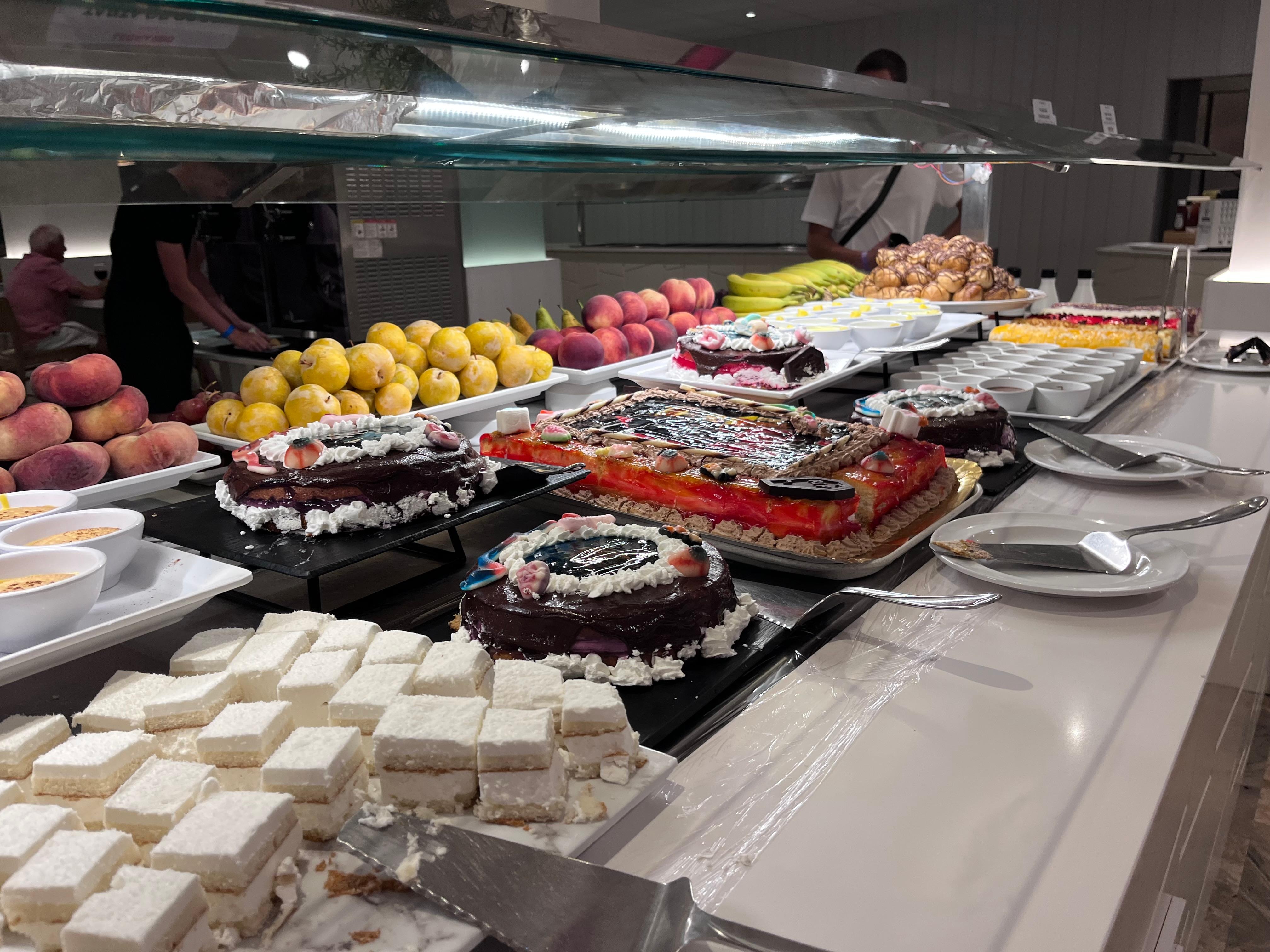 Het buffet is vooral op Engelsen gericht