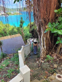 Walkway to private beach
