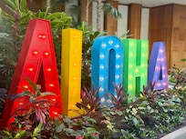 Welcome sign in the main lobby