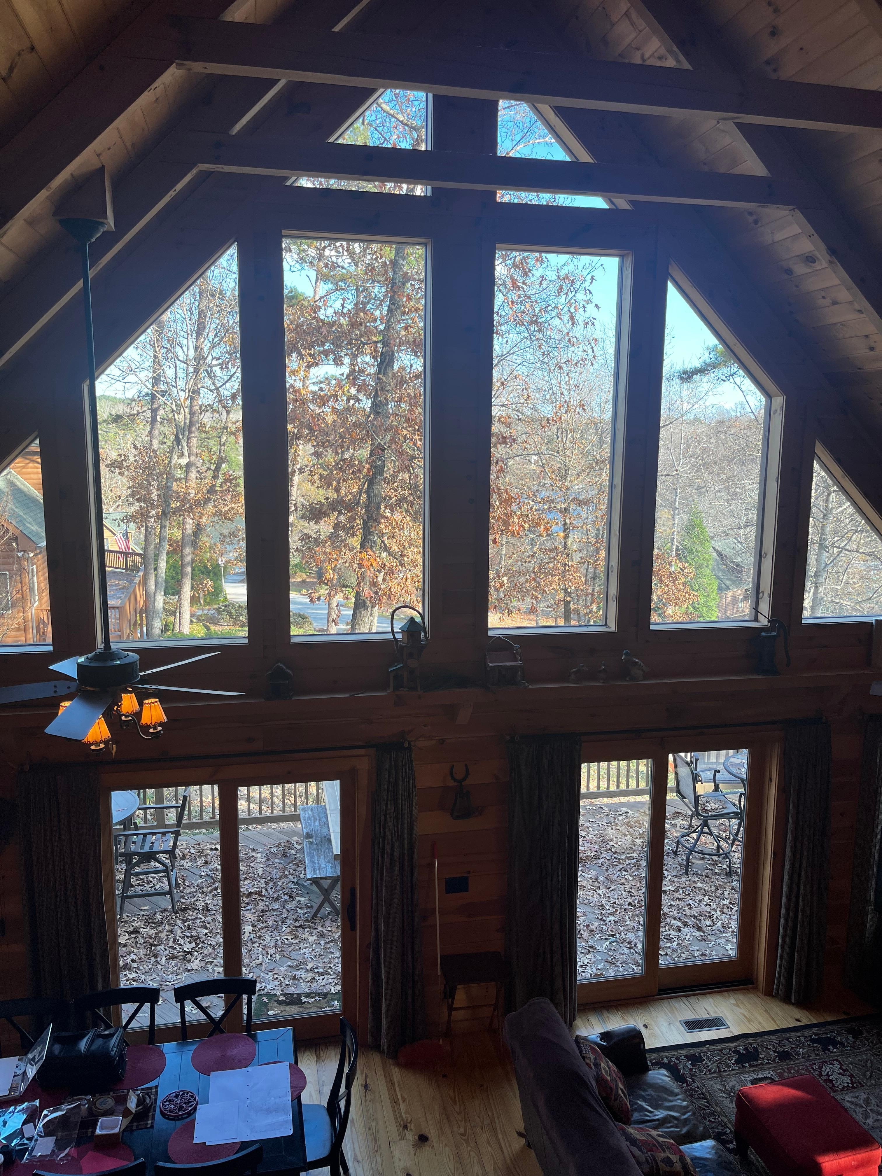 Beautiful large windows with loads of natural light