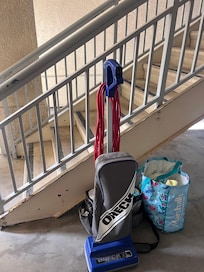 I only took pics after they’d moved some of the trash and cleaning supplies. Should offer partial refund for garbage view room.