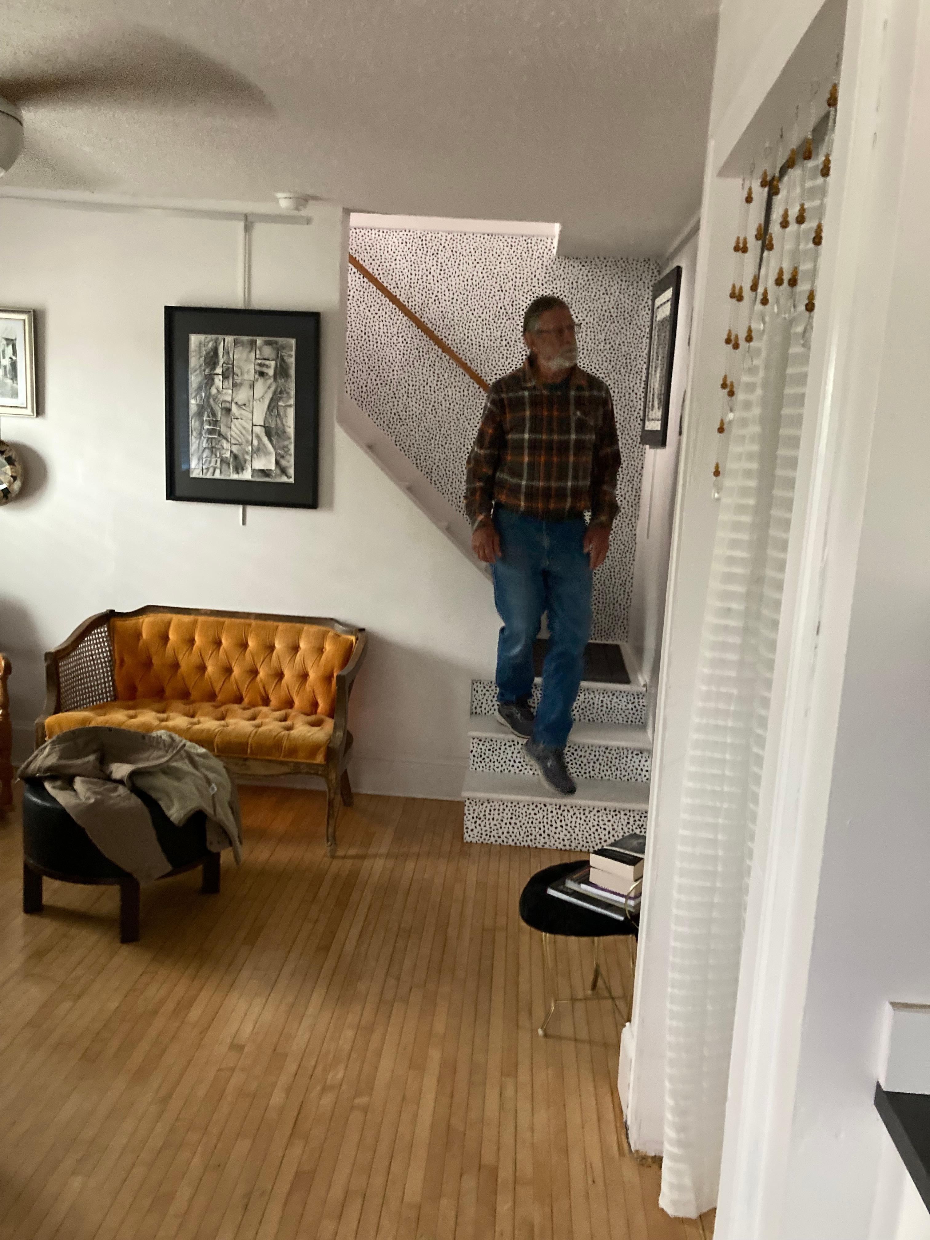 Checking out the apartment 