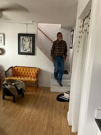 Checking out the apartment