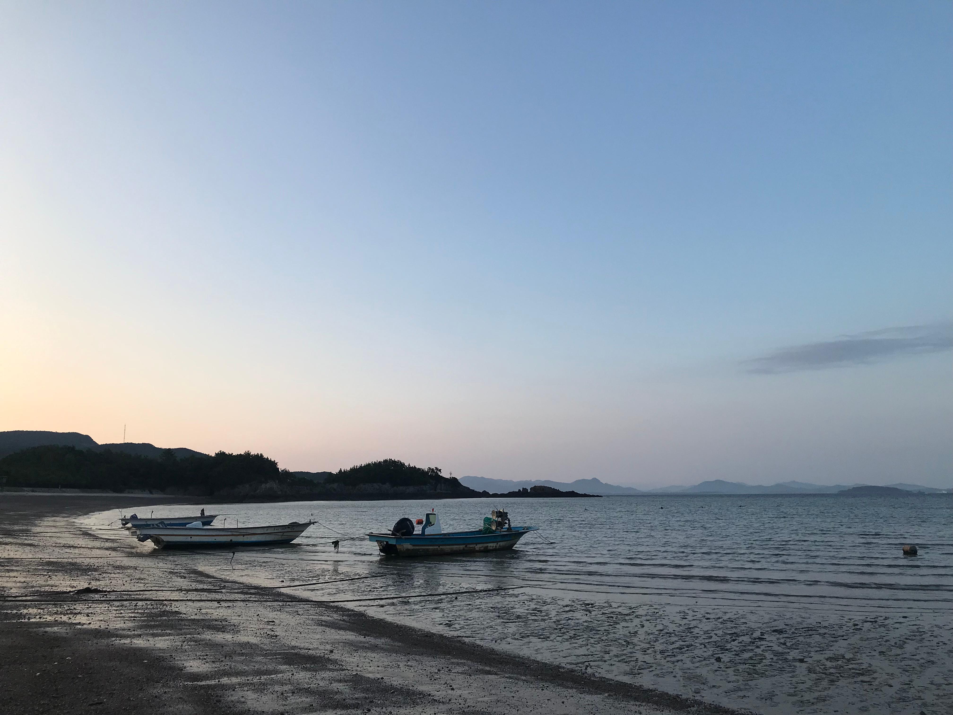 상록해수욕장 아침 산책