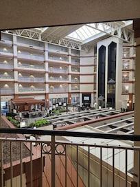 Elevators and sitting area