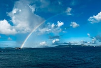 Rainbow over St John