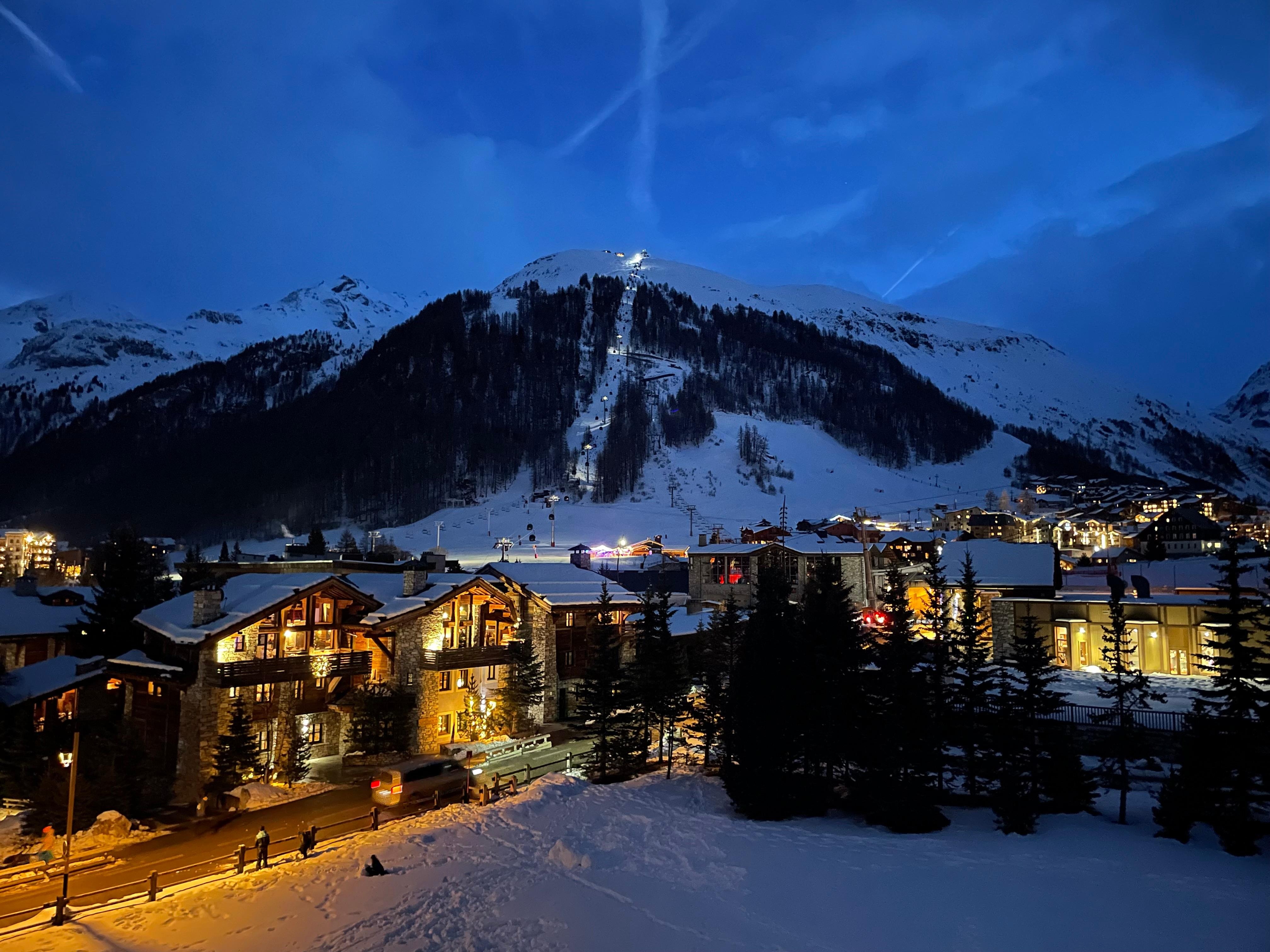 Night time view from master bedroom 