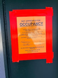 Not Approved for Occupancy