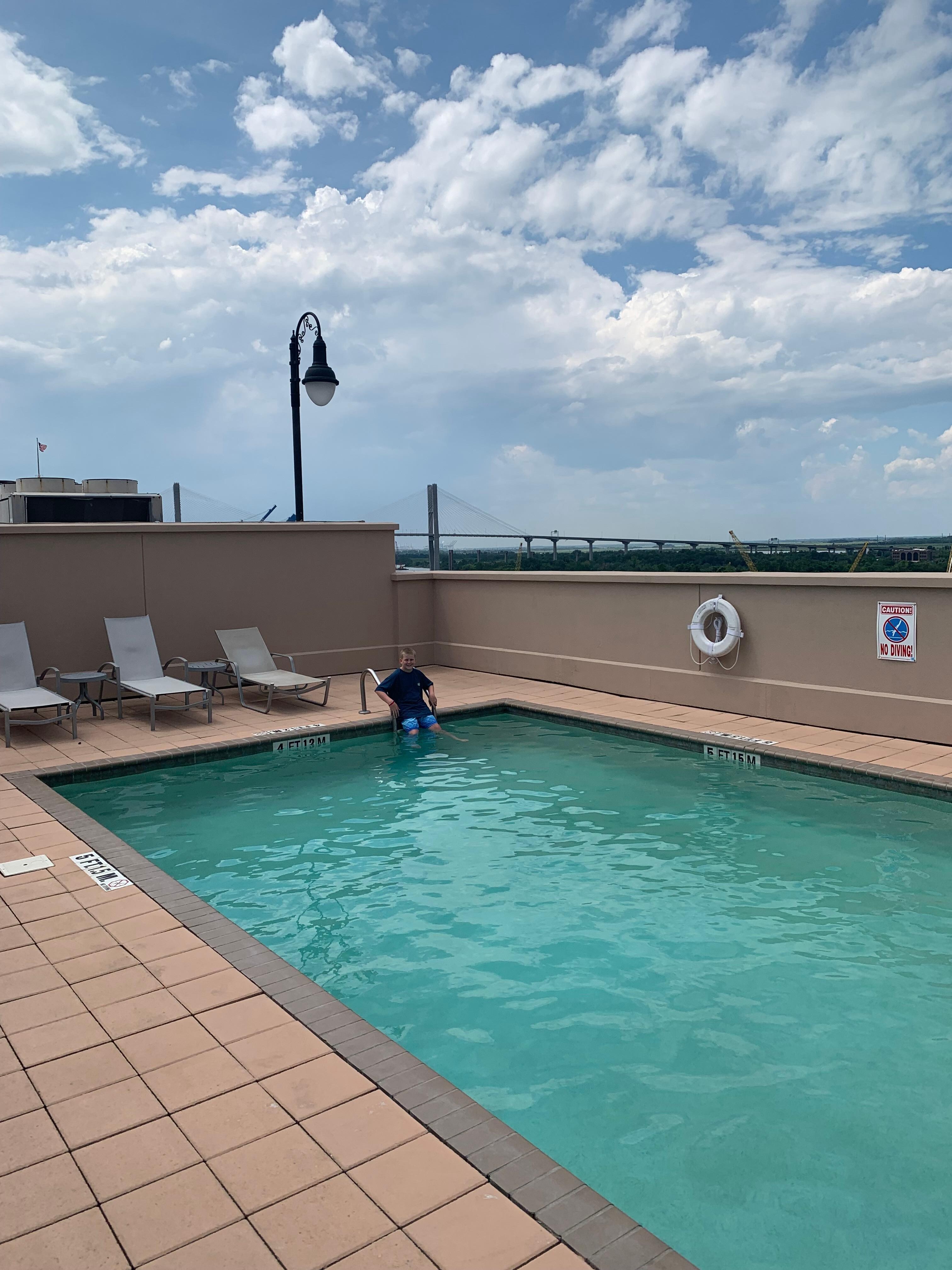 Rooftop pool