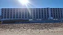 View of resort from the beach