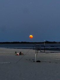 Full moon over Point Pleasant Beach 8-9-25
