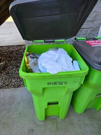 Full trash cans