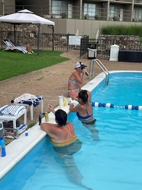 Chain smokers in pool