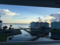 The bay view.