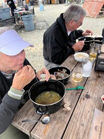 Steamed clams at Hamma Hamma