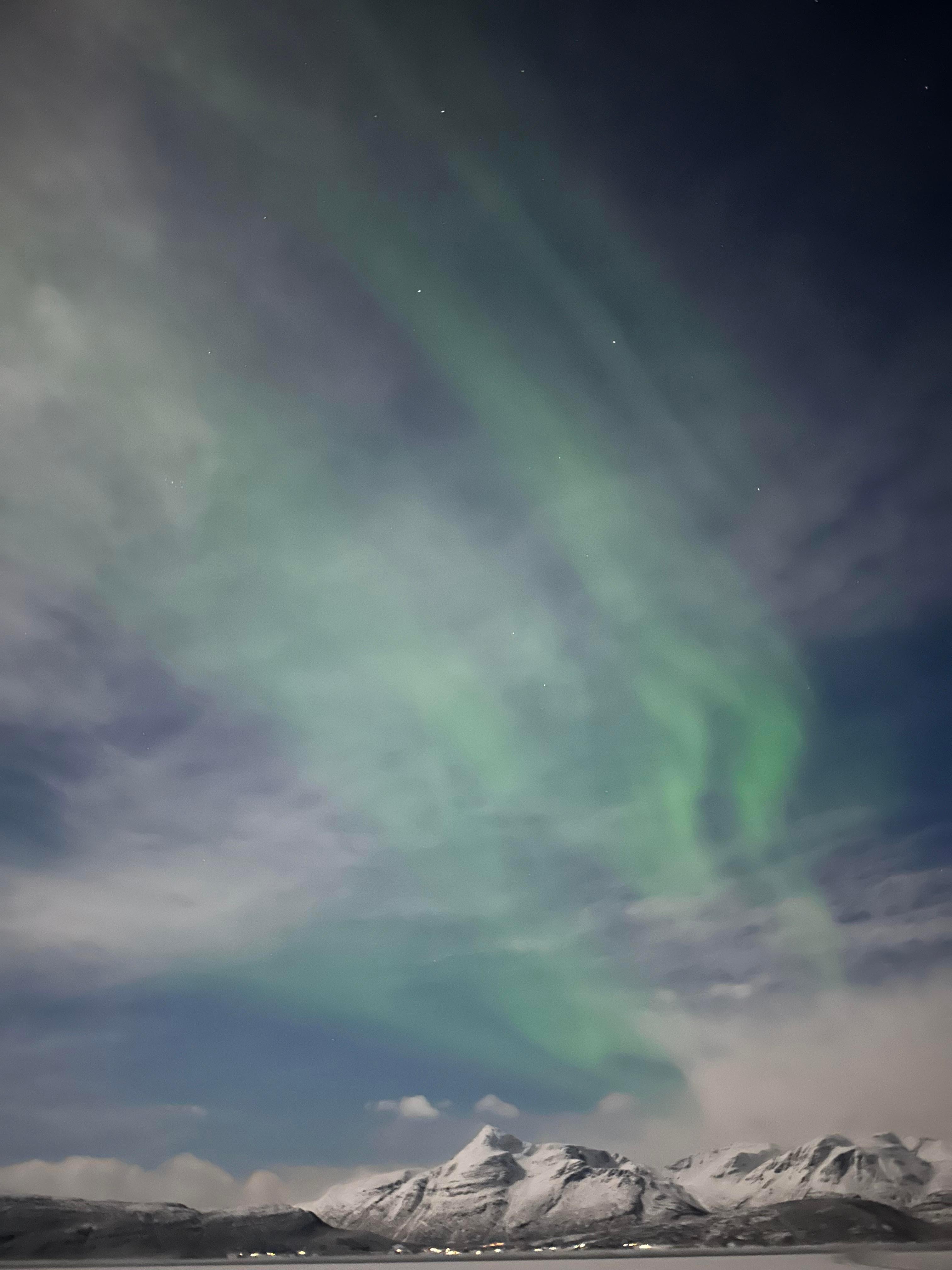 The view from the hotel across the fjord. It was magical.