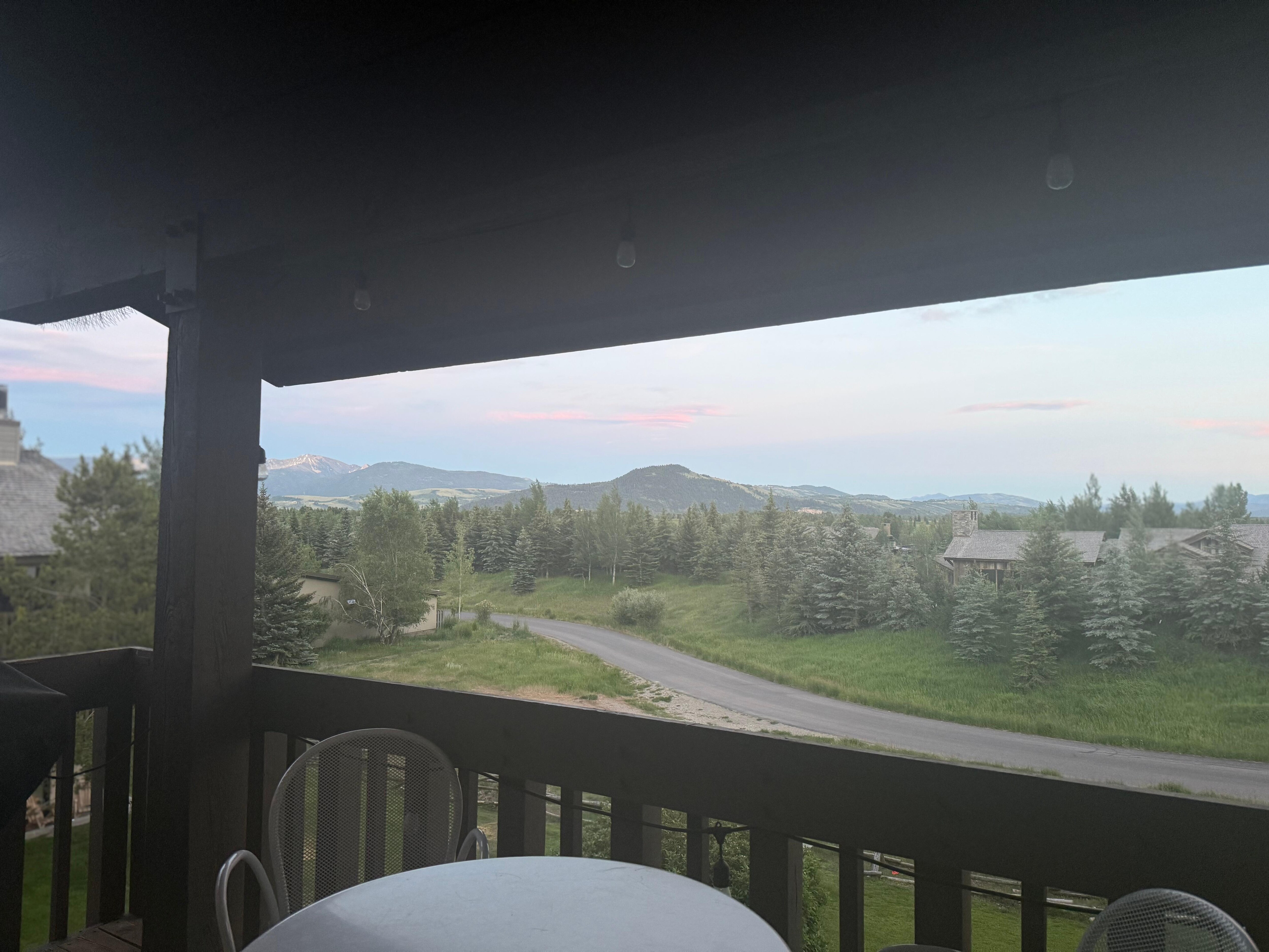 Unbelievable views from the condo balcony!