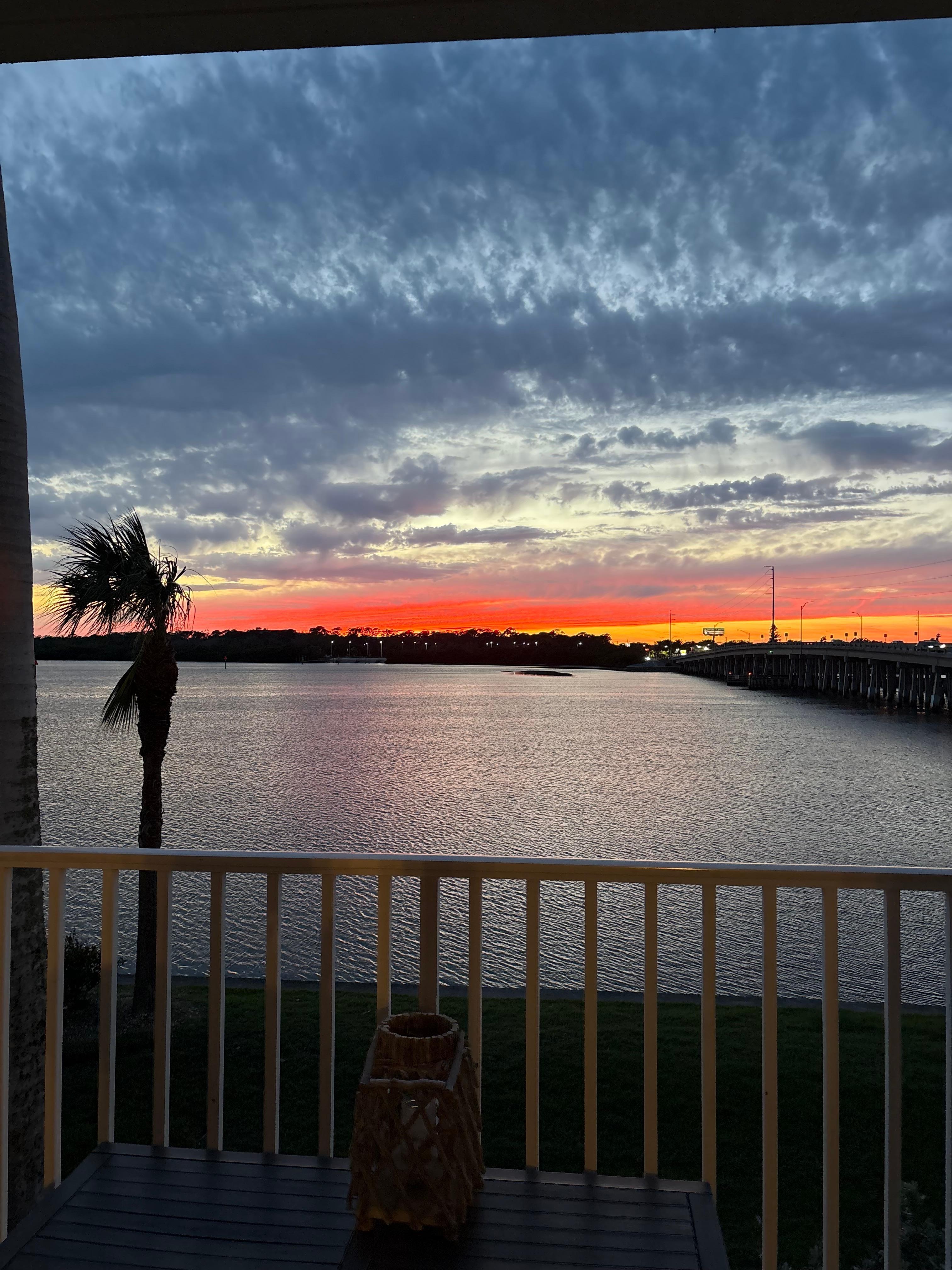 balcony sunset 