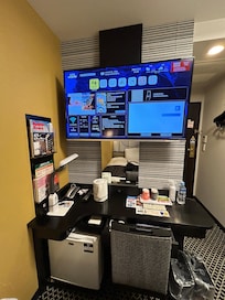 All service is on the screen.