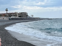 Beach area down street