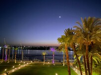 anoitecer visto do hotel