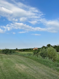 Near the dock on the property