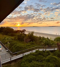 Sunset view from the balcony