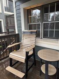 Beautiful porch unfortunately the roof leaked so couldn’t enjoy in the rain