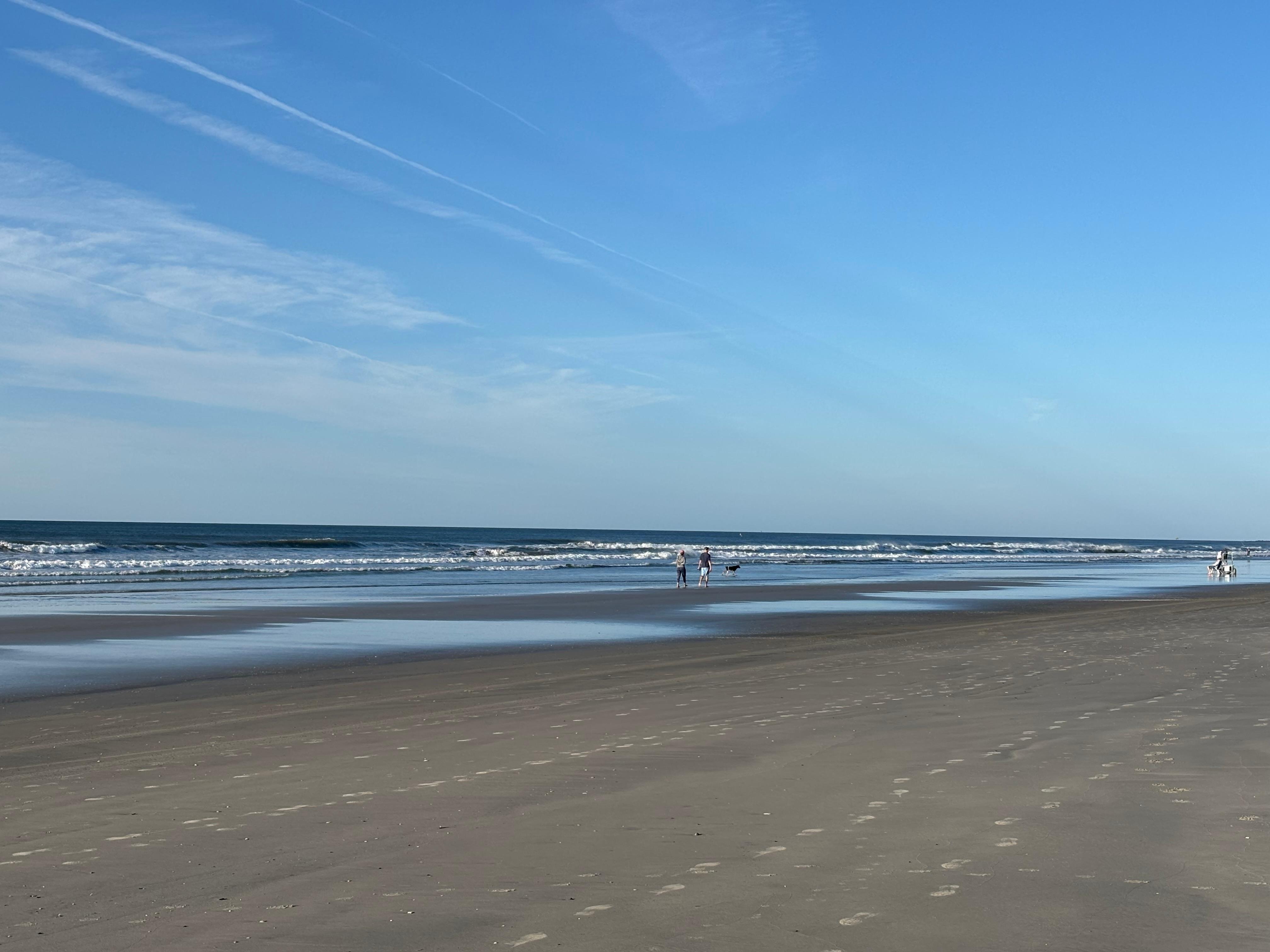 The beach is close by. 