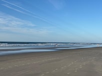 The beach is close by.