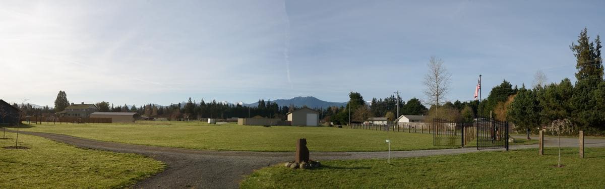 View of the mountains from the veranda